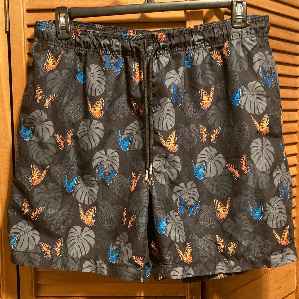 WXYZ Black & Grey with Butterflies Board-shorts
